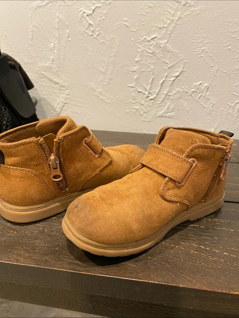 Boys Brown/Tan Suede Ankle Boots